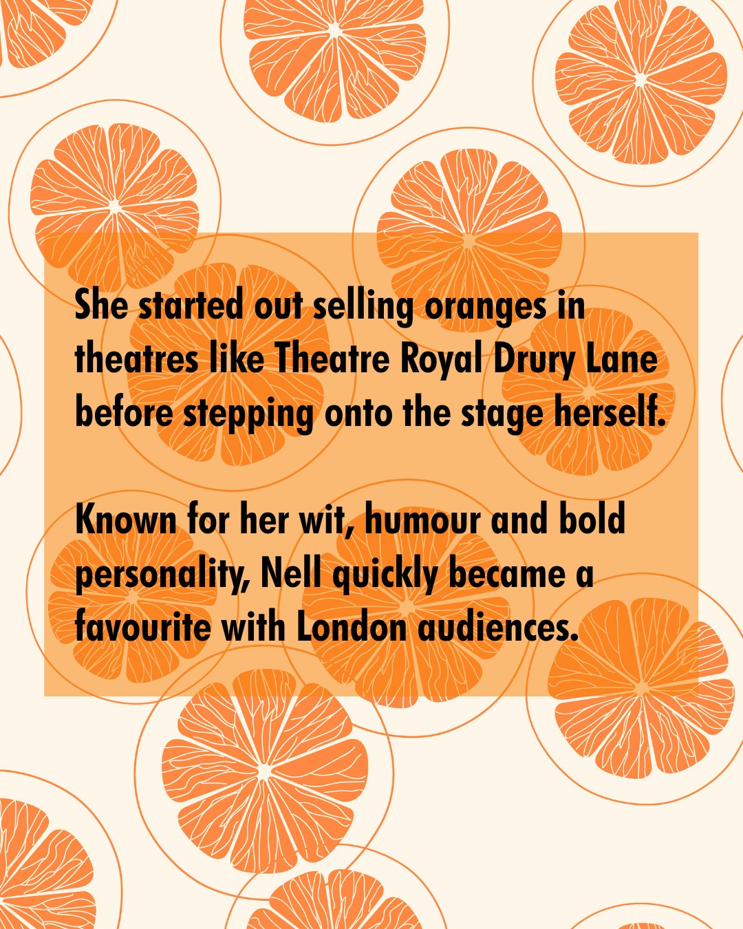 Artwork by Shakespeare North Playhouse for the upcoming production of Nell Gwynn.