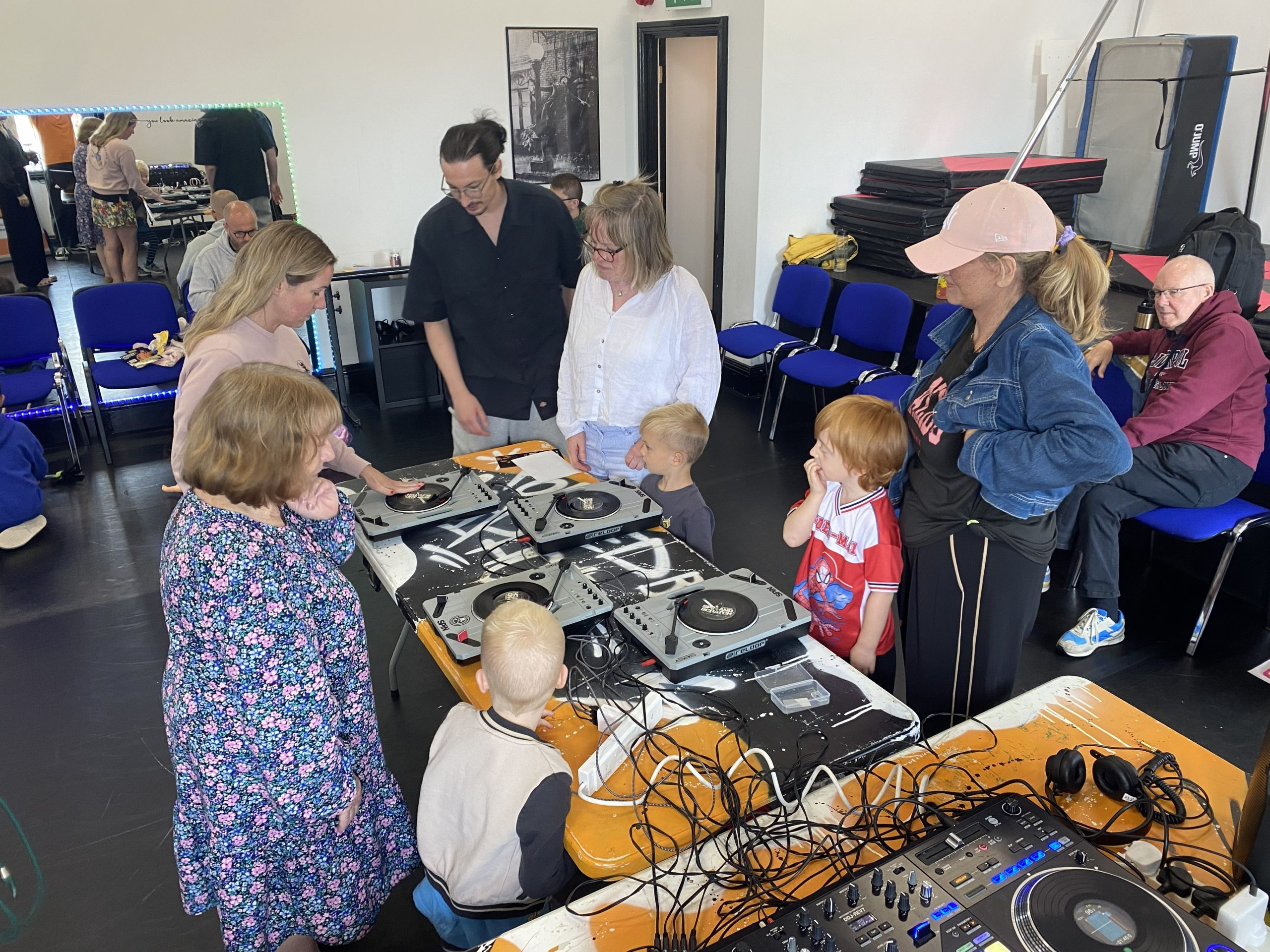 St Helens Grandparents DJing with Grandkids