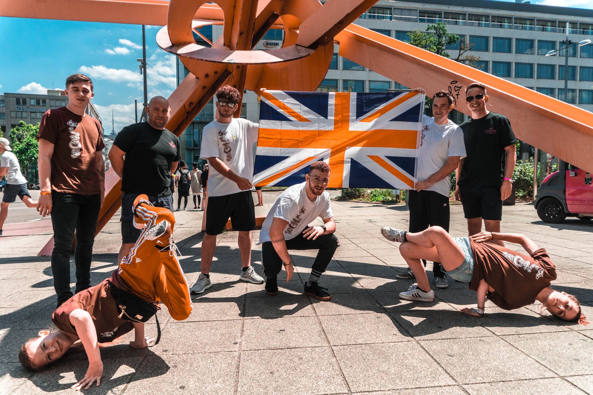 St Helens Break Dancers in Stuttgart representing the UK